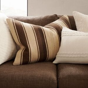 Pottery Barn Tarim Striped Handwoven Lumbar Pillow Cover 30x20